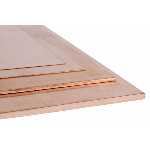 Kobberplade 10-20mm CW004A (Cu-ETP - 2.0065) Plader Metalplade skåret til efter behov 100x100mm muligt