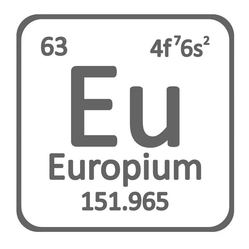 Europium Metal 99,99% rent metal Eu 63 Element sjældne metaller