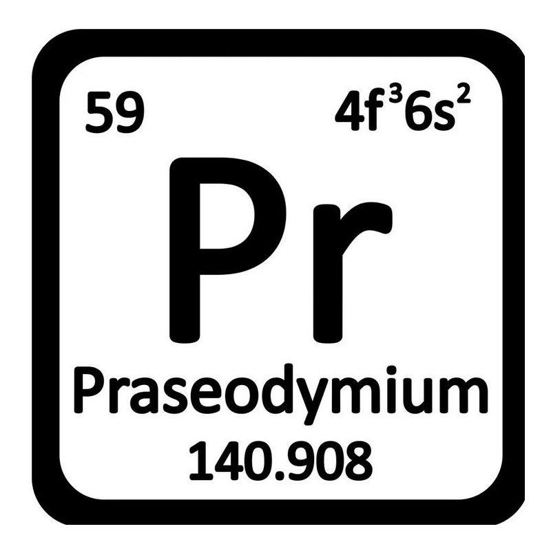 Praseodymium Metal 99,9% rent metal Metalelement Pr Element 59 Praseodym