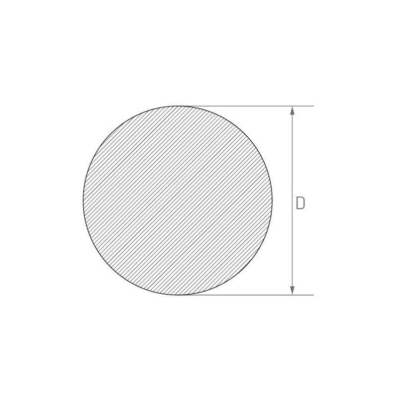 Rustfri stålstang 3mm-625mm 1.4404 AISI 316L rundstang