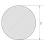 Rustfri stålstang 3mm-625mm 1.4404 AISI 316L rundstang