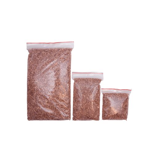 Kobbergranulat 99,9 % rent kobber Cu-element 29 renhed Genanvendt 100gr-5kg