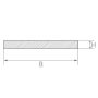 Rustfri stålplade strimler 1.4404 flad stang 30x2mm-90x6mm strimler skåret i mål