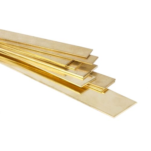 Køb messingplade metalstrimler flad stang 30x2mm-90x6mm skåret til størrelse strimler