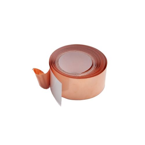 Klæbebånd Folie Kobber 0,025x5mm - 0,07x50mm Selvklæbende Afskærmningstape Anti-Snail 1-25 Meter