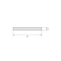 Kobberpladestrimler 2.0090 flad stang 30x2mm-90x6mm strimler skåret i størrelse