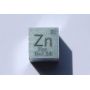 Zink metal terning Zn 10x10mm poleret 99,99% renhed terning