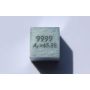 Zink metal terning Zn 10x10mm poleret 99,99% renhed terning