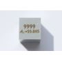 Jern Fe metal terning 10x10mm poleret 99,99% renhed terning