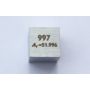 Krom Cr metal terning 10x10mm poleret 99,7% renhed terning