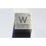 Wolfram W metal terning 10x10mm poleret 99,95% renhed terning