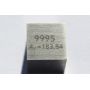 Wolfram W metal terning 10x10mm poleret 99,95% renhed terning