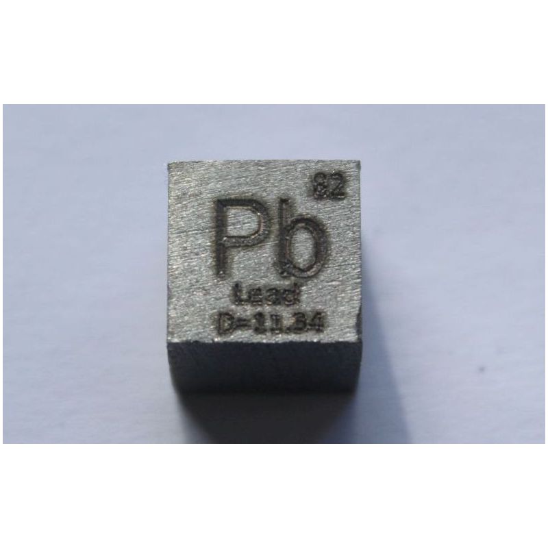 Bly Pb metal terning 10x10mm poleret 99,99% renhed terning