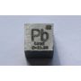Bly Pb metal terning 10x10mm poleret 99,99% renhed terning
