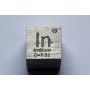 Indium i metal terning 10x10mm poleret 99,995% renhed terning