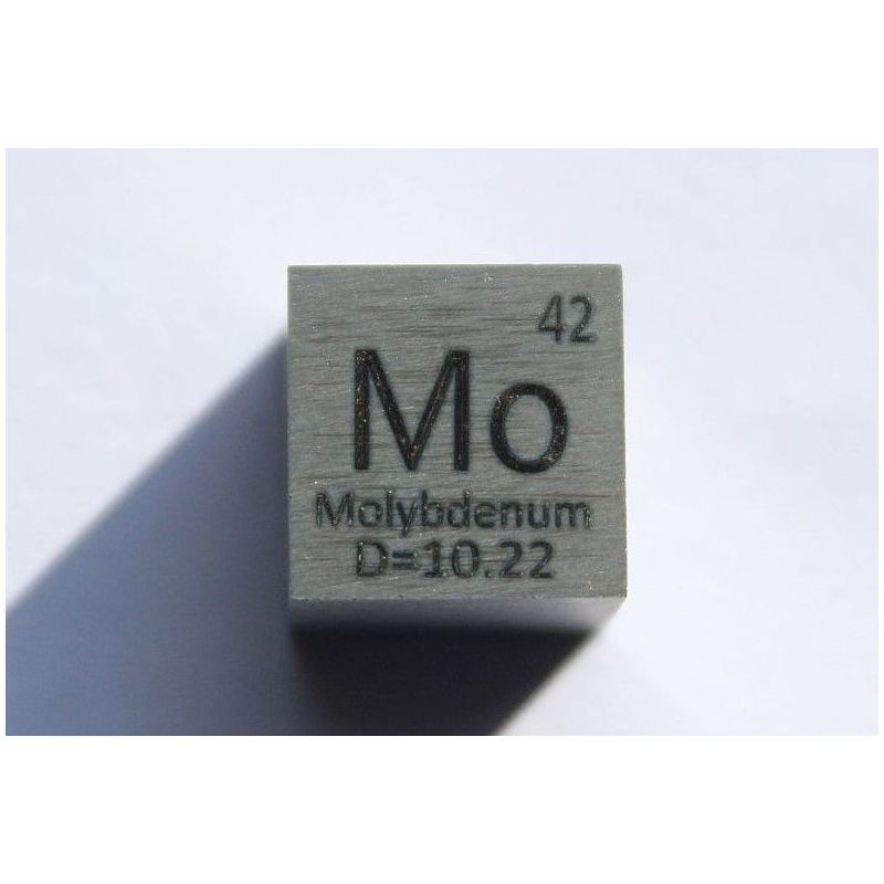 Molybdæn Mo metal terning 10x10mm poleret 99,95% renhed terning