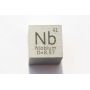 Niobium Nb metal terning 10x10mm poleret 99,95% renhed Niobium terning