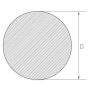 Stål 60s2a stang 1-360mm rund stang 60sa rund materiale Gost